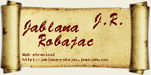 Jablana Robajac vizit kartica